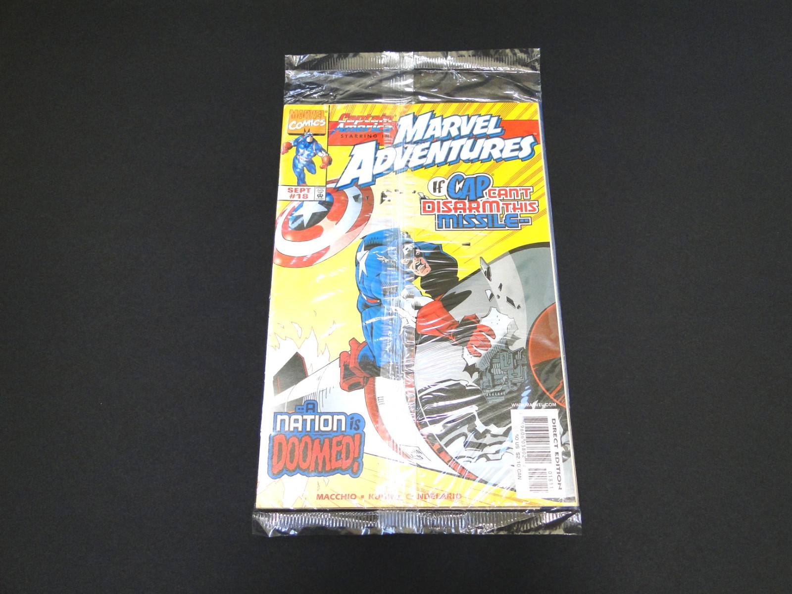 Vintage 1998 Captain America in Marvel Adventures Comic #18