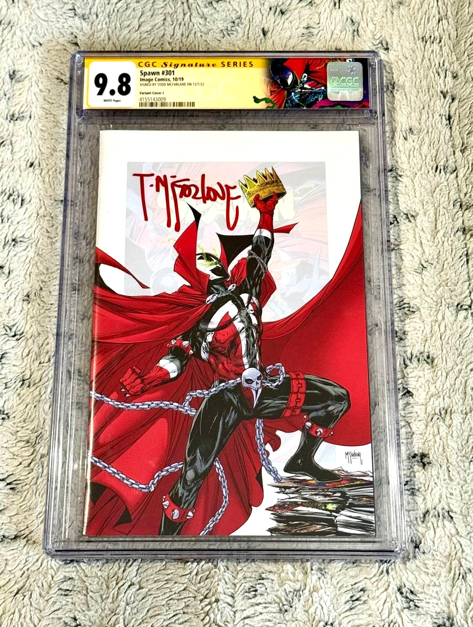 SPAWN #301 SIGNED TODD MCFARLANE CGC SS 9.8 *RECORD BREAKING - SPECIAL LABEL*
