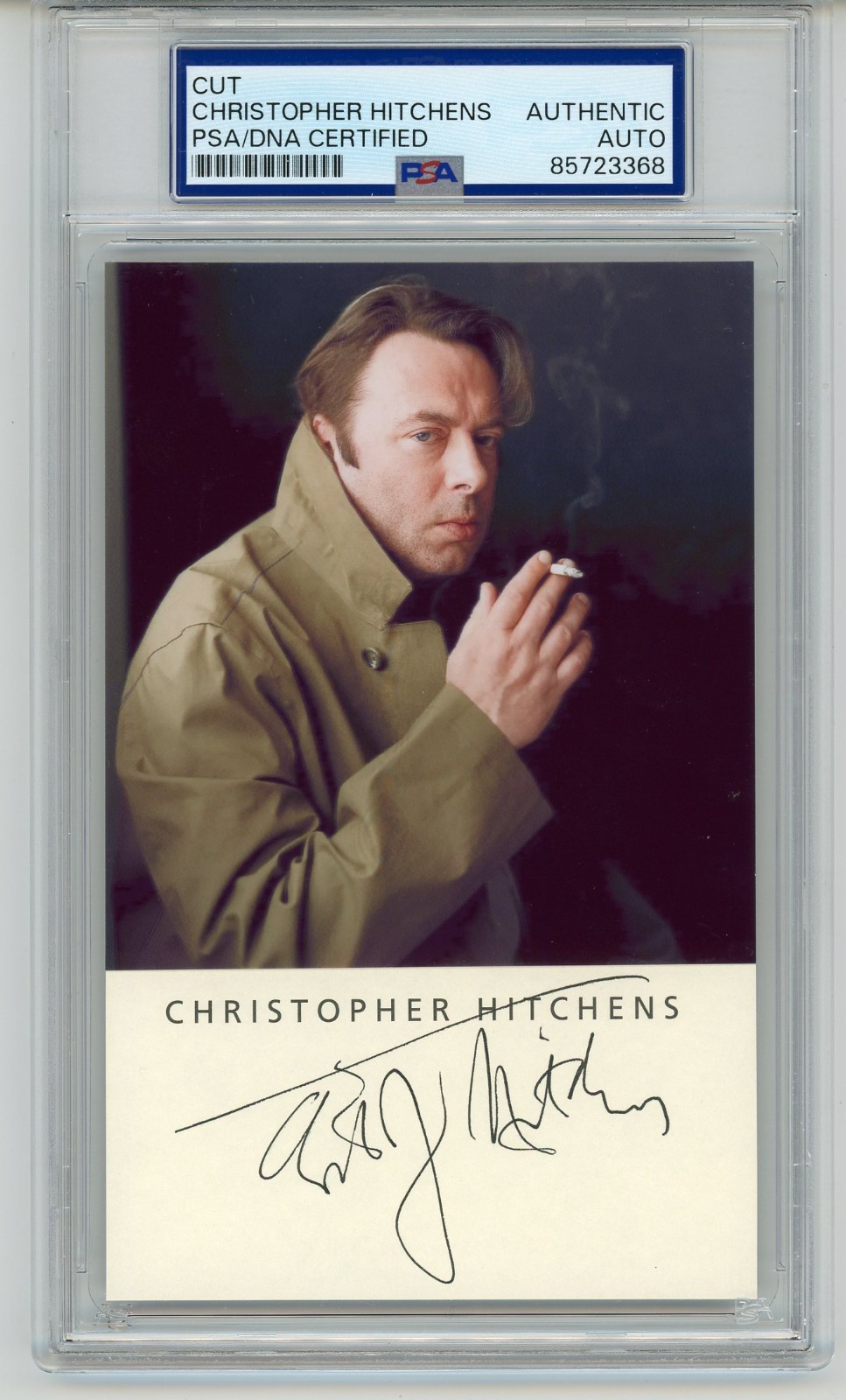 Christopher Hitchens ~ Signed Autographed Authentic Signature ~ PSA DNA Encased