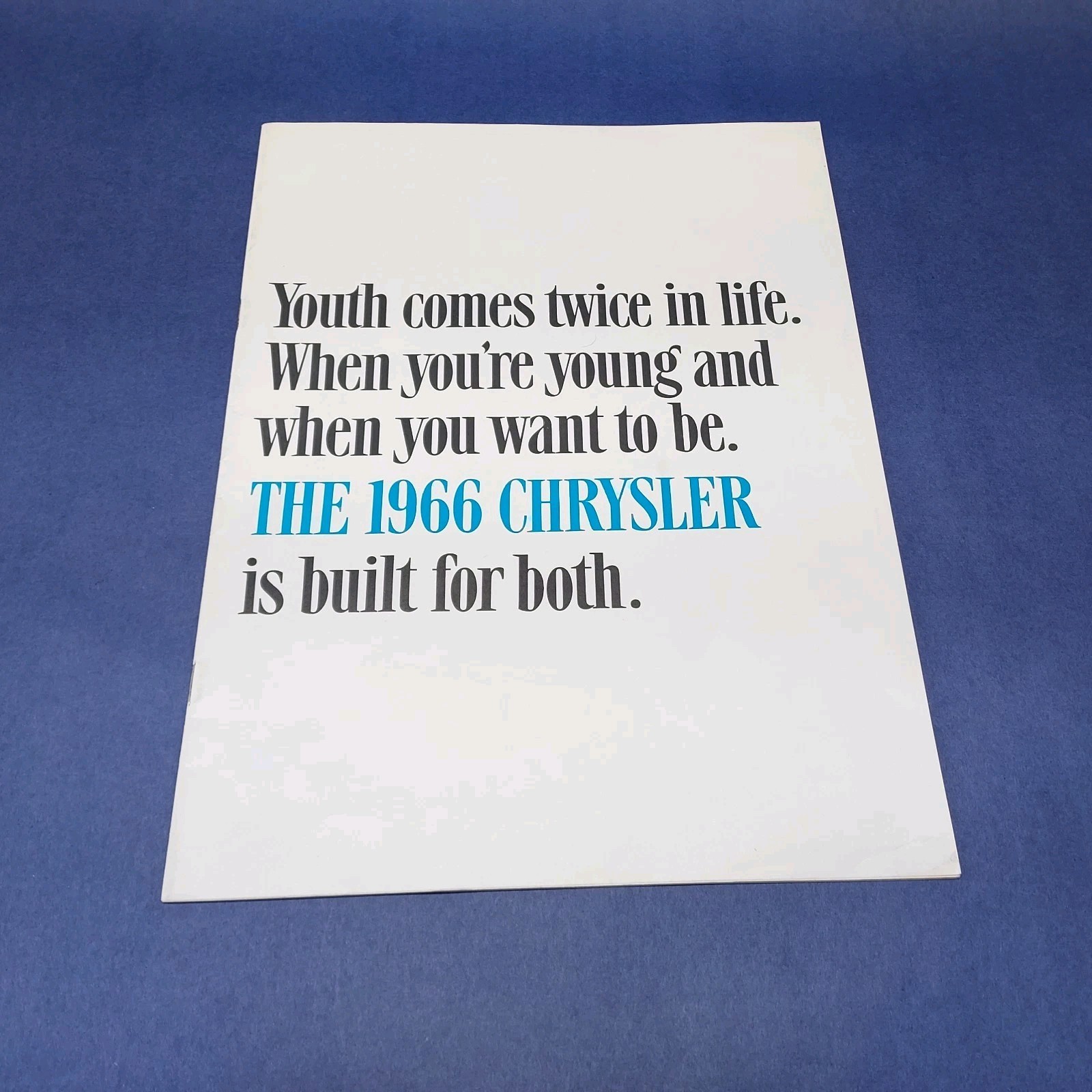 Vintage 1966 Chrysler Car Auto Dealer Brochure