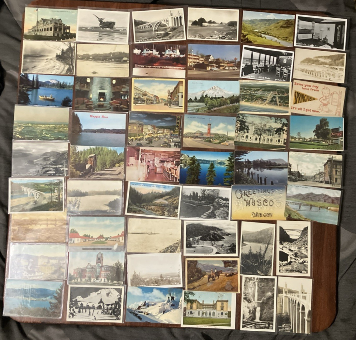 Vintage Oregon Postcards Lot of 50+ Has RPPC's Beaches Bridges Hotels Rivers - C