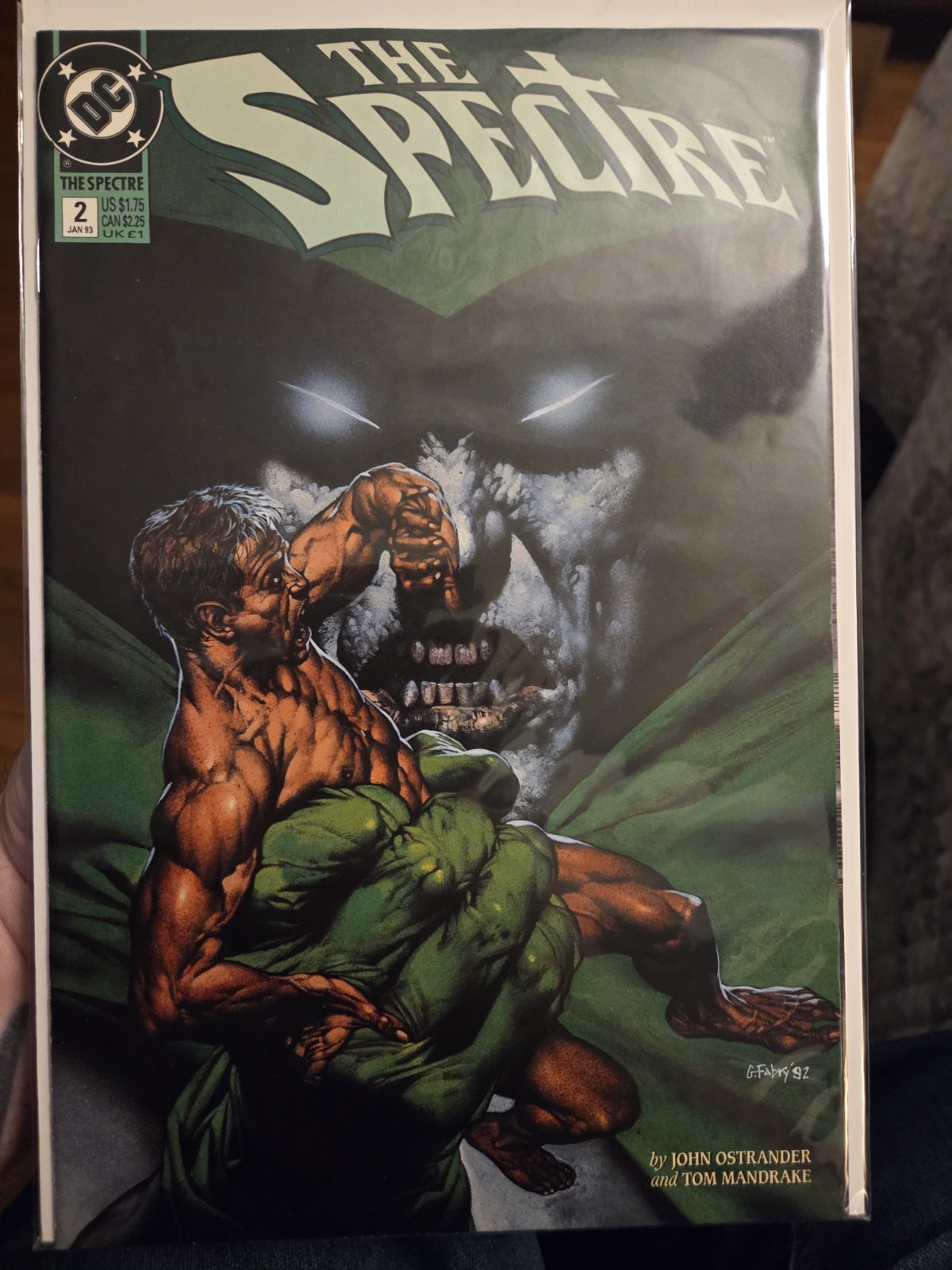 The Spectre #2 NM 1993 Ostrander Mandrake Awesome Fabry cover Dc comics Rare