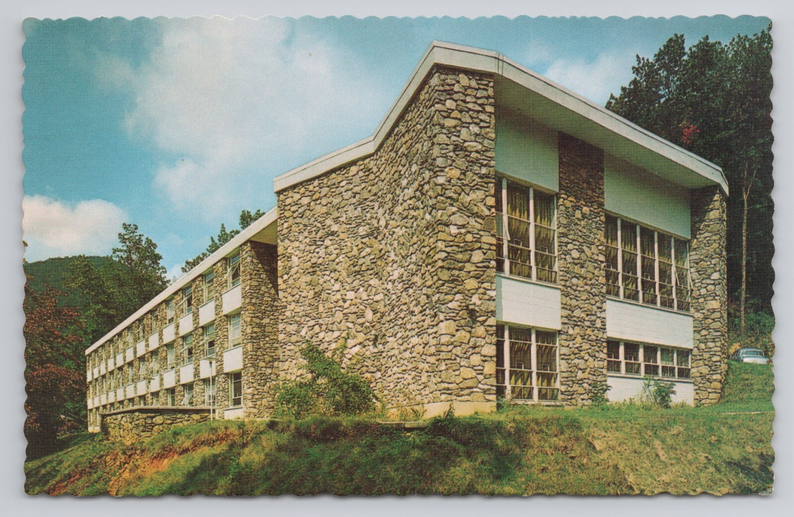 Postcard Men\'s Residence Hall Montreat Anderson College Montreat North Carolina