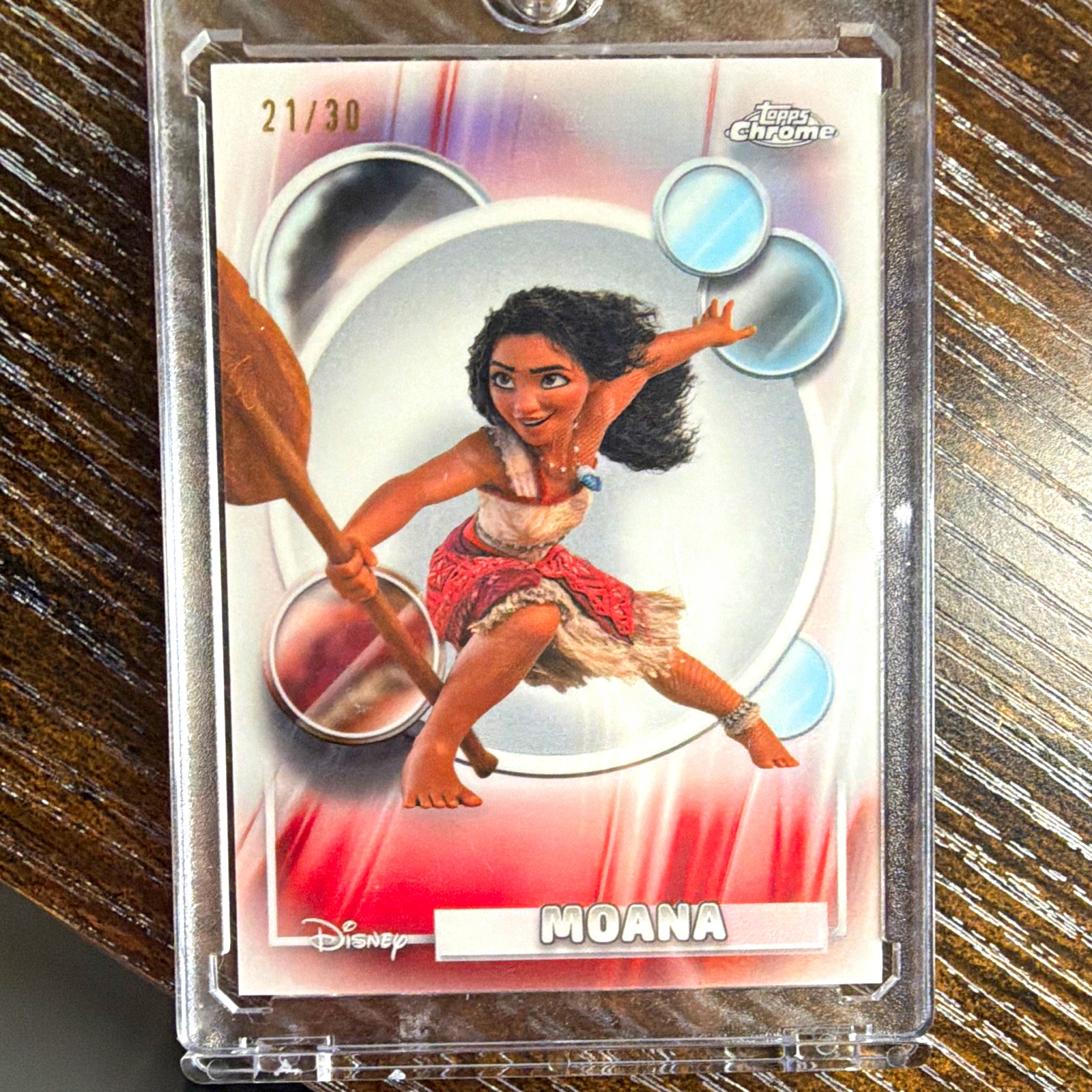 Topps Chrome Disney Moana #10 Serial Numbered 21/30 Non-Sport Card 2026