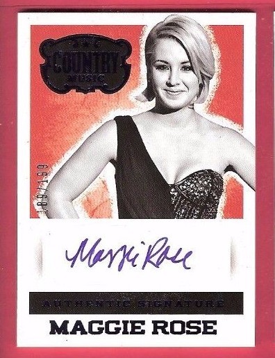 Maggie Rose AUTOGRAPH AUTO CARD #d 189/199 2014 PANINI COUNTRY MUSIC