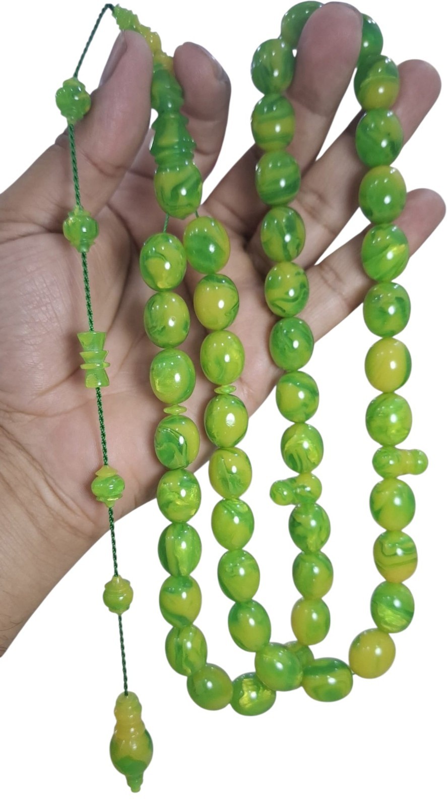 original old galalith 45 bead rosary 13*16 mm handmade master cekke baba