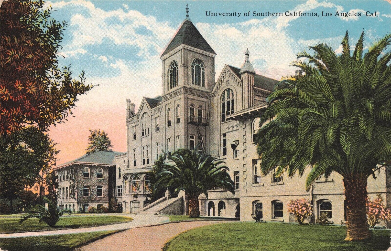 University of Southern California Los Angeles CA c1907 Postcard D412