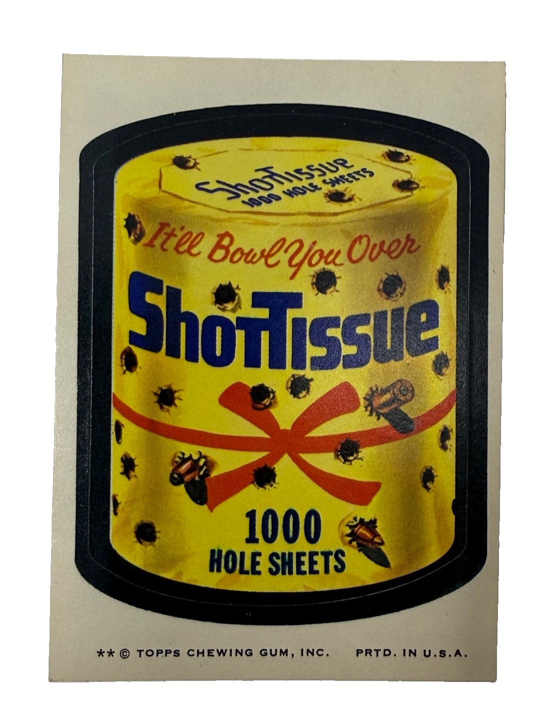 1974 Topps Wacky Packages 8th Series Shot Tissue Tan Back #NNO 2 Star **