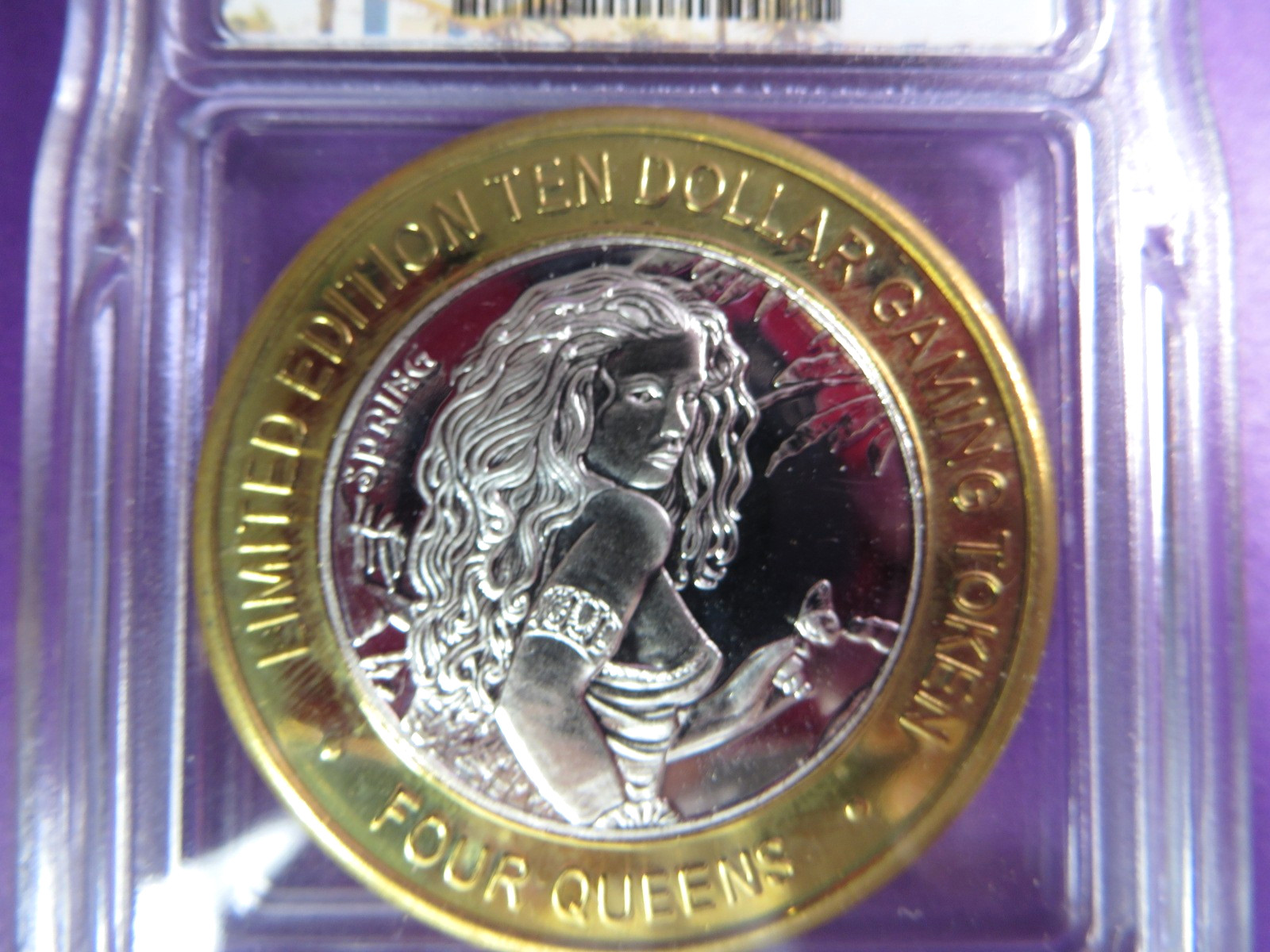 2013 Four Queens Las Vegas Spring Token ICG MS69 ERROR SLAB Mislabeled SSC#108