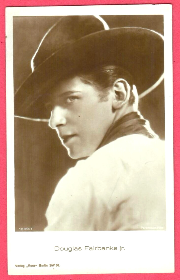 DOUGLAS FAIRBANKS JR. # 1242/1 VINTAGE PHOTO PC. PUBLISHER GERMANY 6064