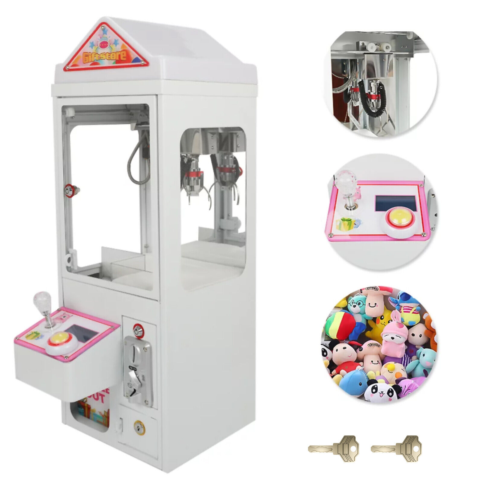Electronic Claw Crane Mini Doll Machine Arcade Candy Grabber Toy Kids Gift DIY