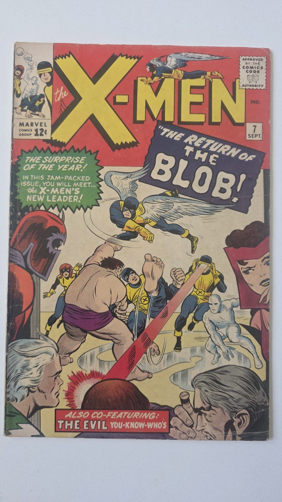 Uncanny X-Men #7 VG+ 4.5 1964 1st app. Cerebro 2nd Blob Key Issue 🔥 