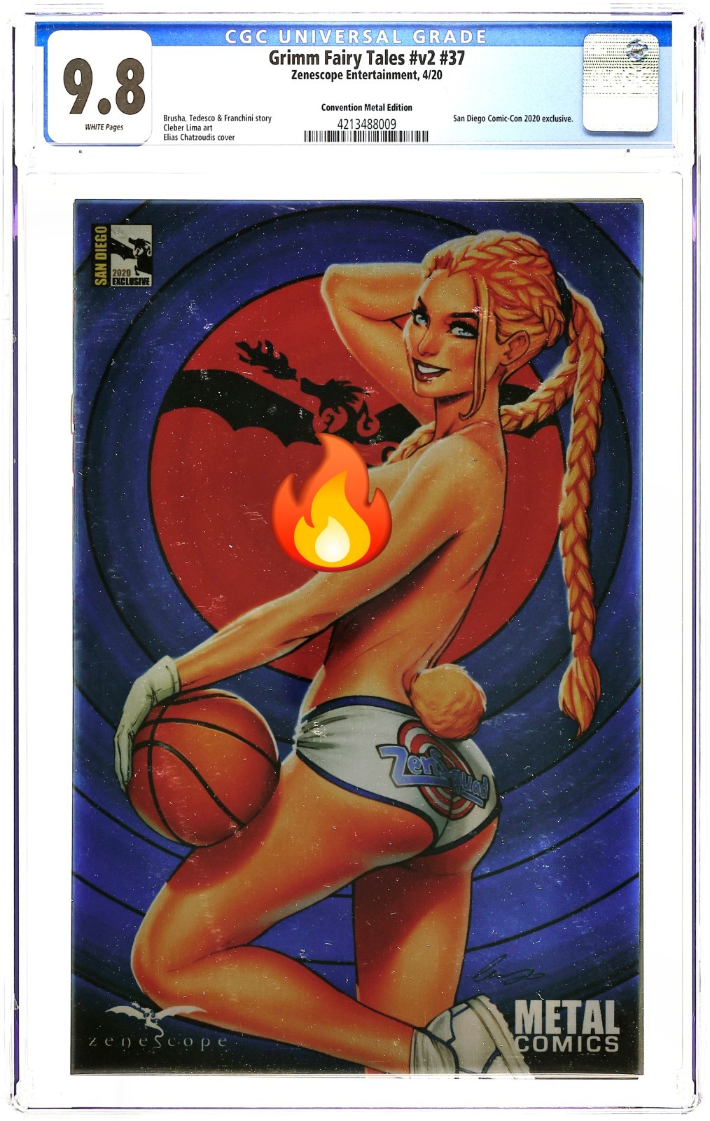🔥Metal Cover🔥 Grimm Fairy Tales #37 - SDCC 2020 - CGC 9.8 - Elias Chatzoudis
