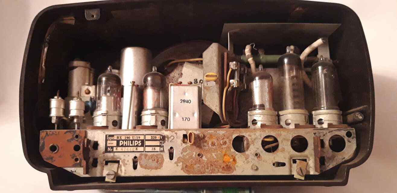 Tube Radio PHILIPS BX 190 U19 Rare 1949-1950.