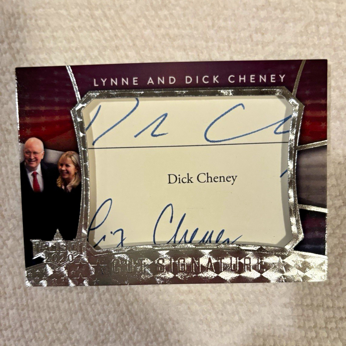Decision 2020 Cut Signature CS-20DC Dick & Lynne Cheney Cut Auto Insert