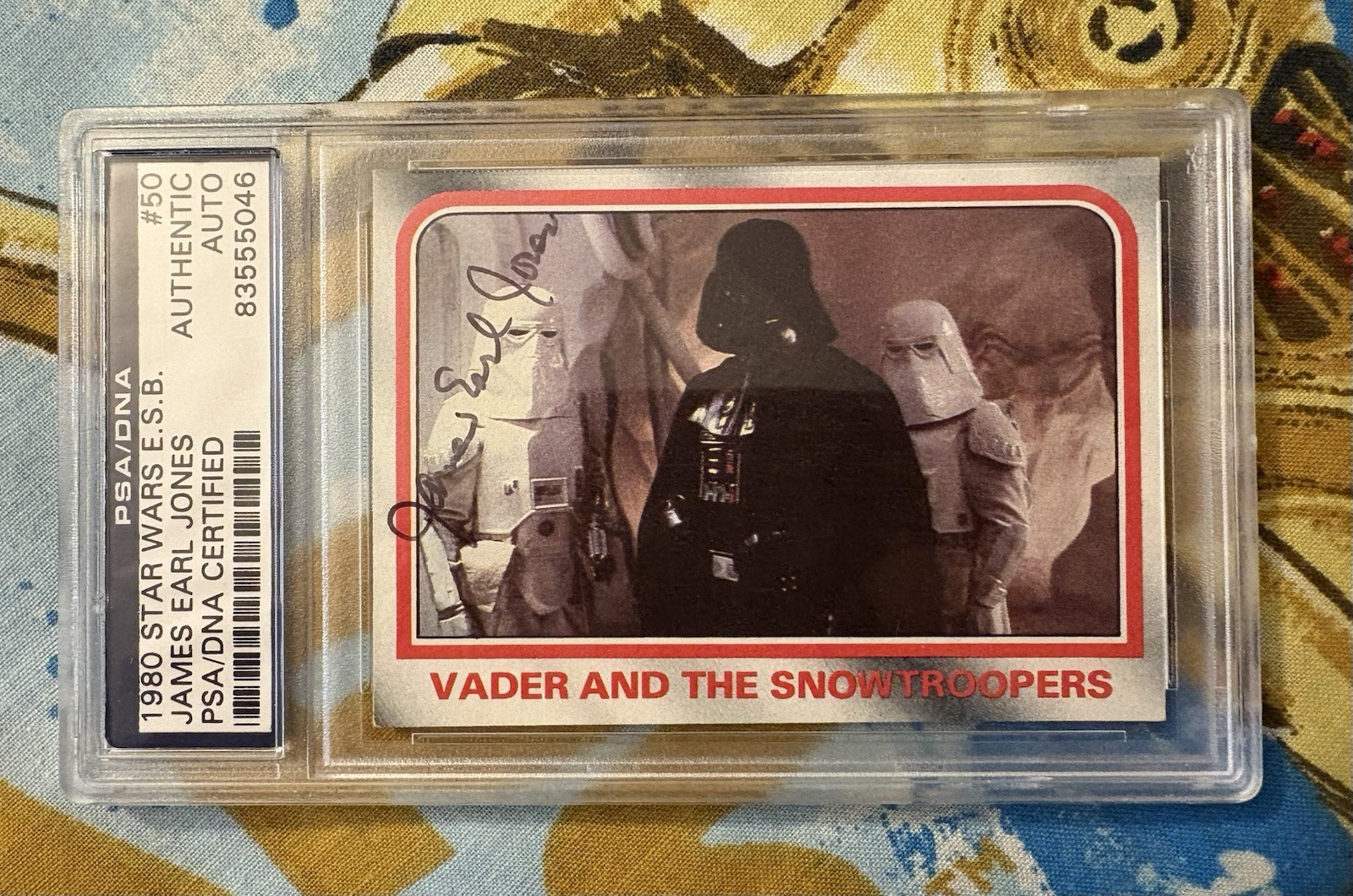 James Earl Jones Autograph Topps Star Wars Empire Strikes Back PSA/DNA Cert.