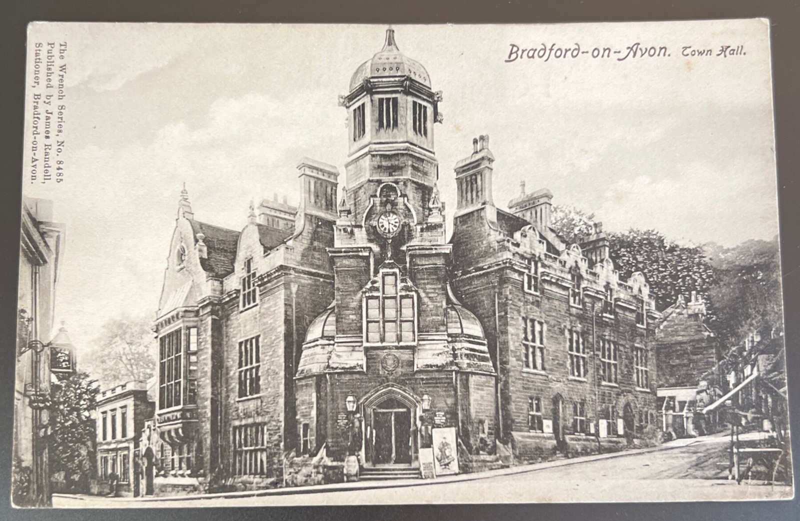 Postcard 1902 Bradford-on-Avon Town Hall Wiltshire Wrench Series UB