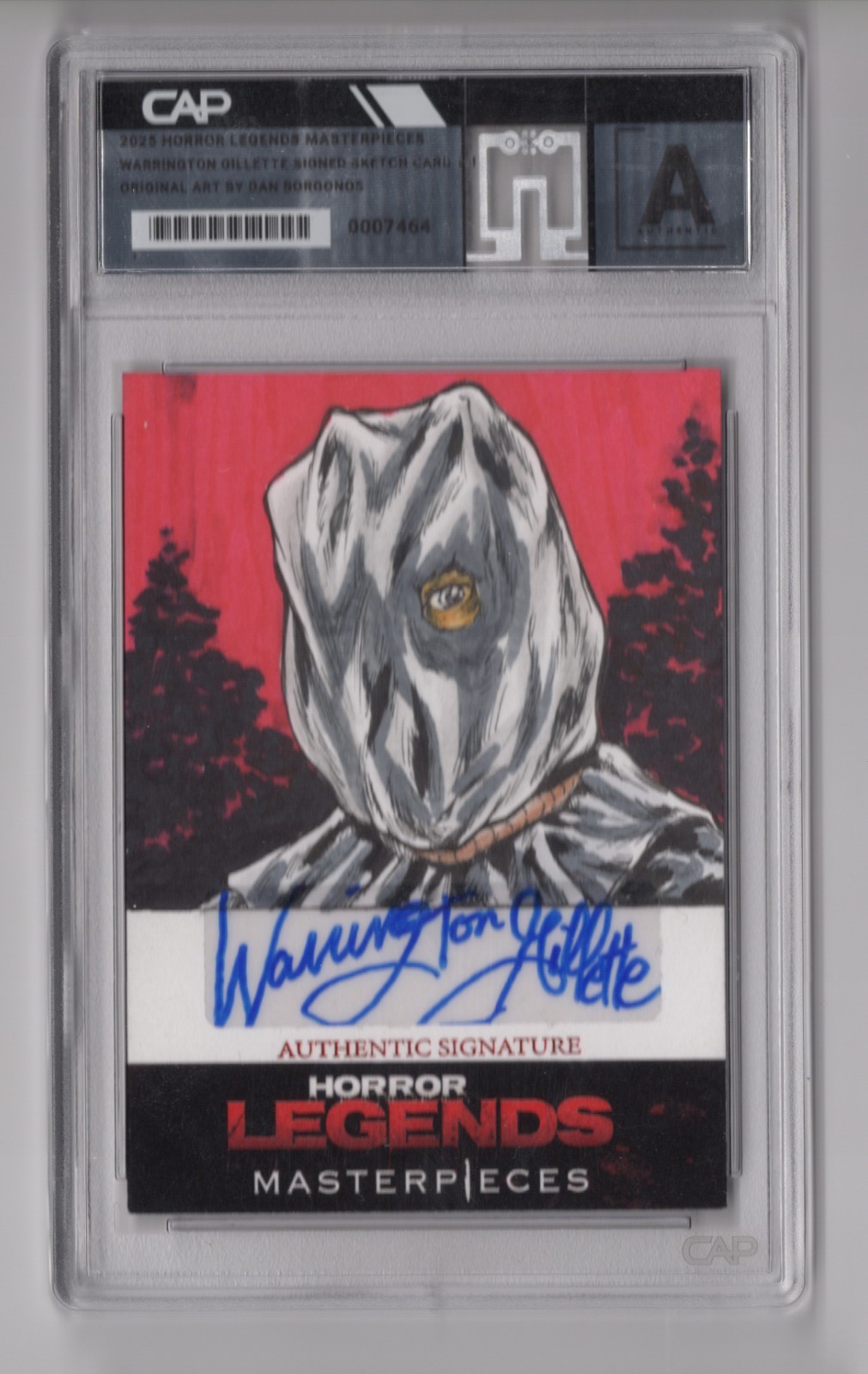 Warrington Gillette 2025 Horror Legends Masterpieces Autograph Sketch Borgonos Warrington Gillette 2025 Horror Legends Masterpieces Autograph Sketch Borgonos