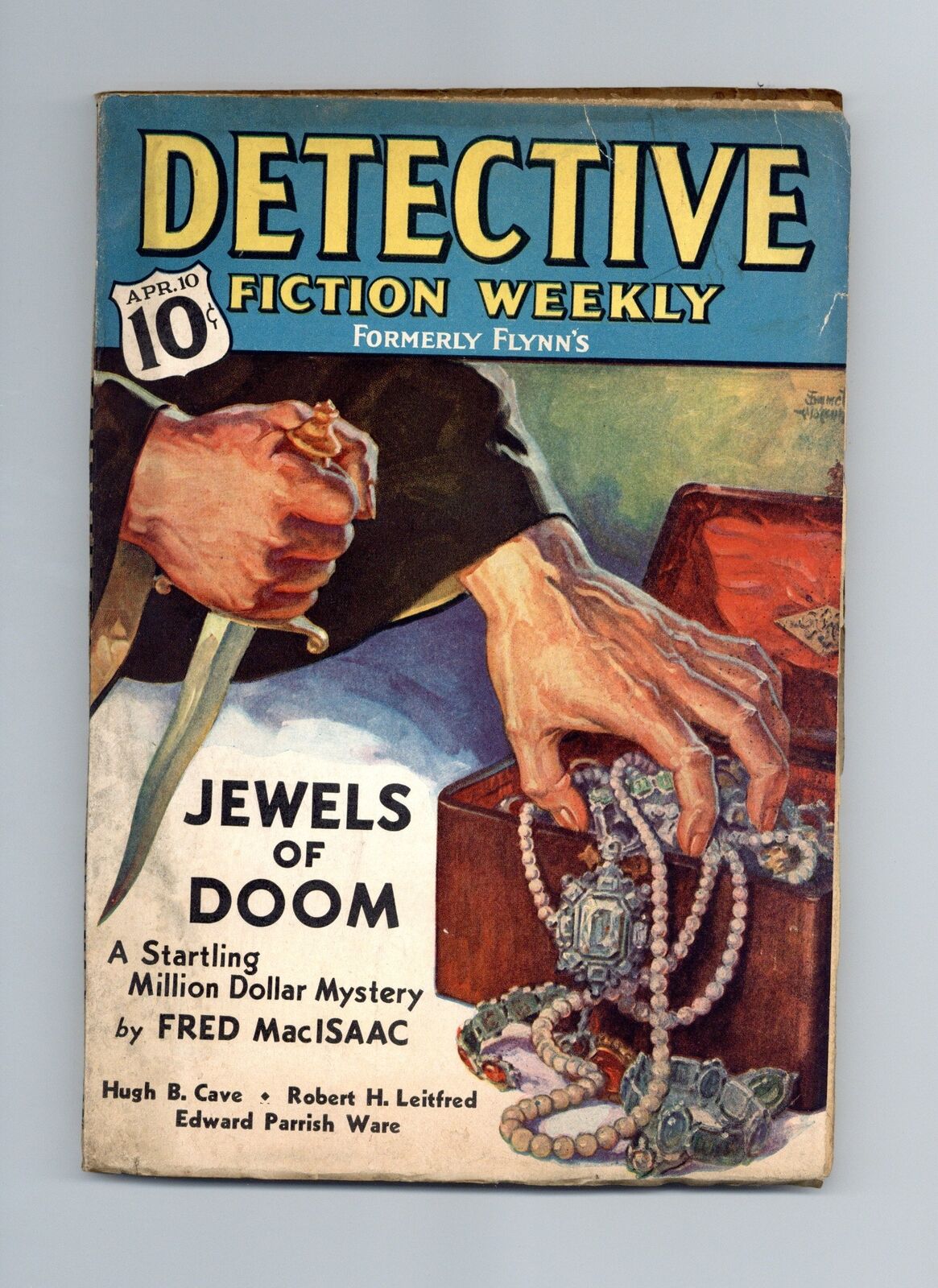 Detective Fiction Weekly Pulp Apr 10 1937 Vol. 110 #1 VG+ 4.5