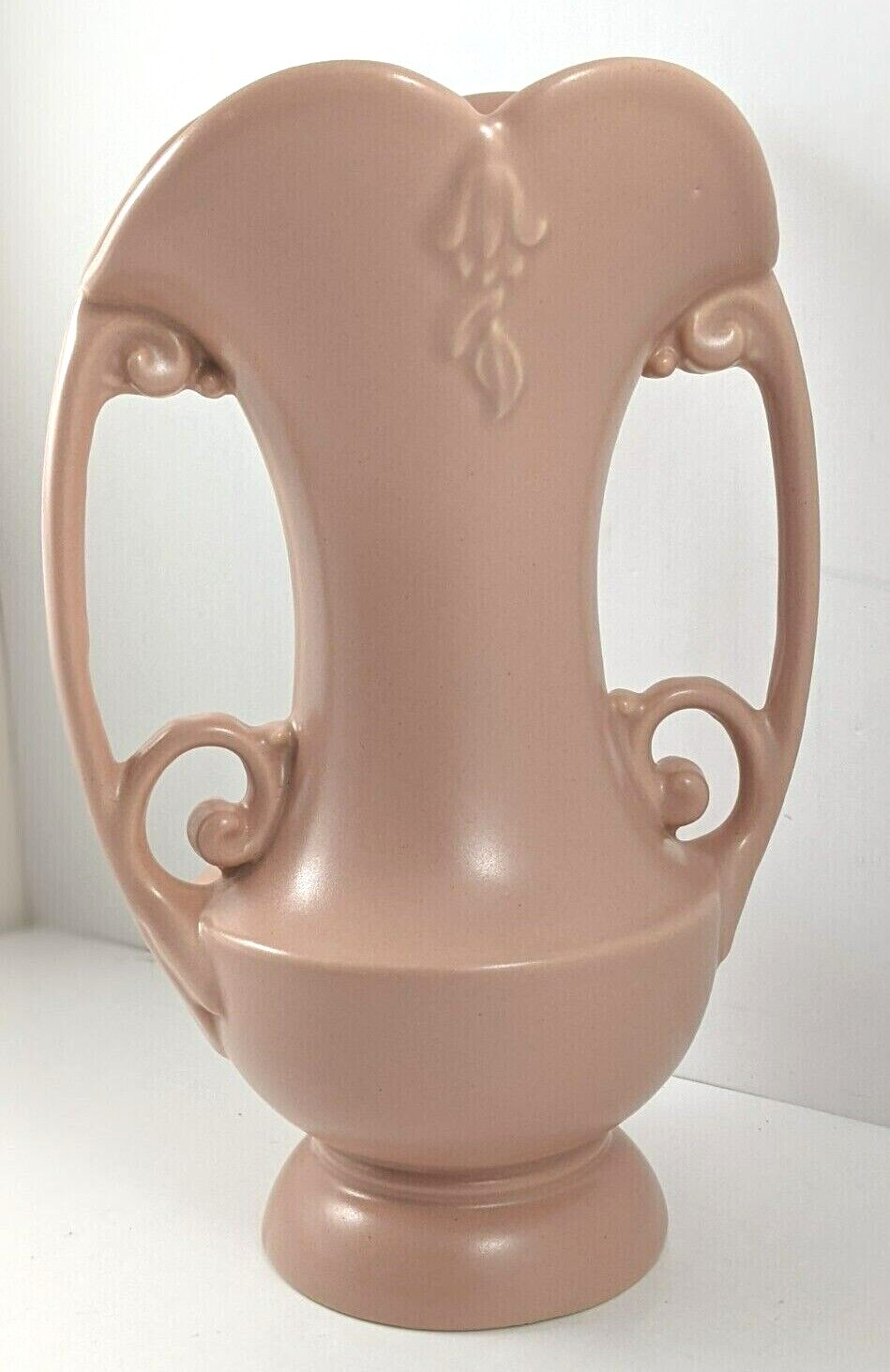 Vintage Abingdon Mauve Pottery Urn Vase Unique USA