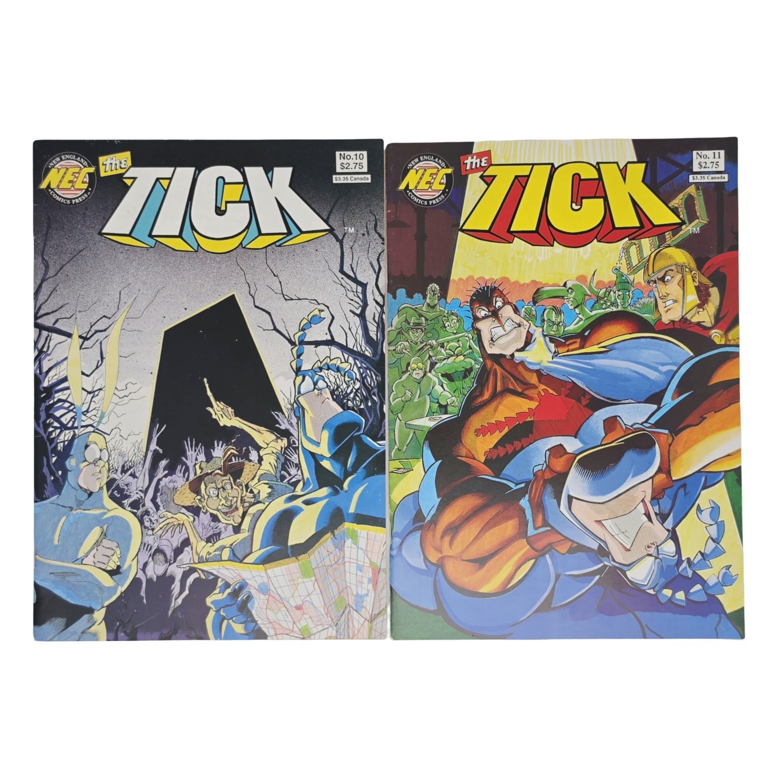 The Tick Comics #10-11 First Print x NEC (1991/1992)