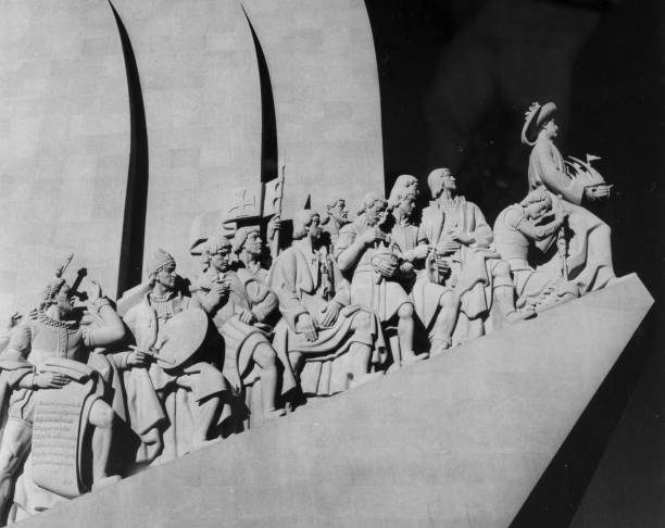 Travel Portugal Lisbon pic 1960 Part of monument Lisbon commemorat- Old Photo