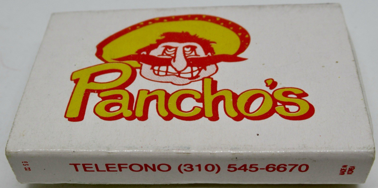 Pancho\'s Mexican Restaurant Manhattan Beach California Matchbox / Matchbook