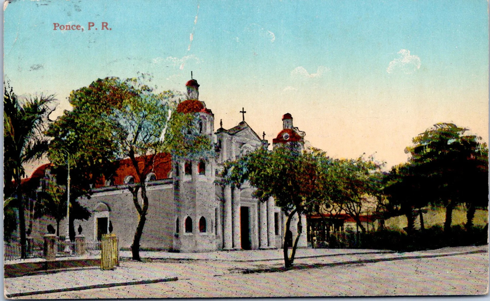 Ponce, Puerto Rico- Church 1913 Postcard Ponce, Puerto Rico- Church 1913 Postcard