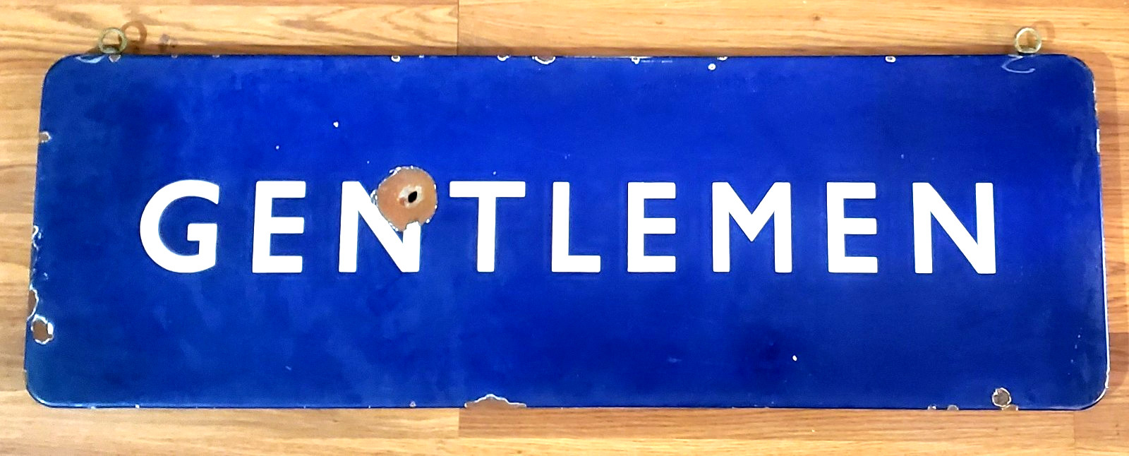 Vintage BR British Rail Gentleman Railway Station Porcelain Railroad Sign