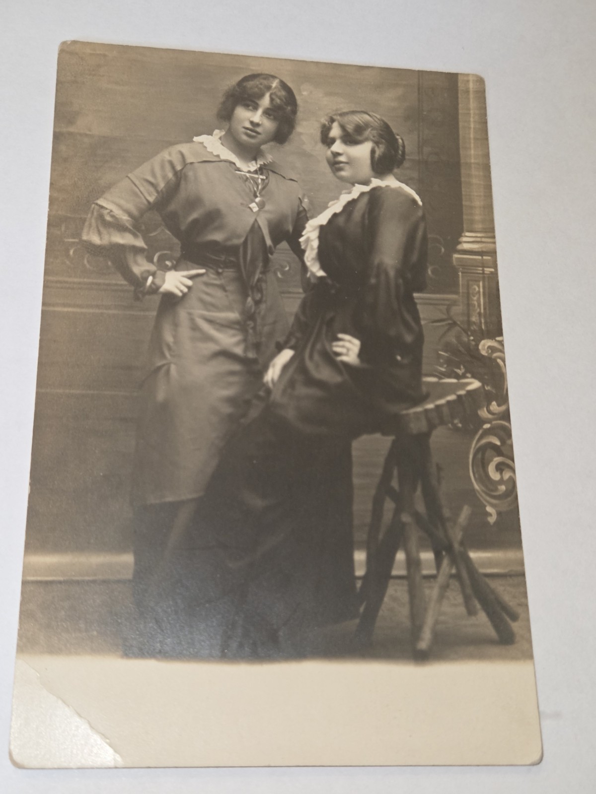 Rare 1910s RPPC of SEXY Provactive Beauty and Her Friend