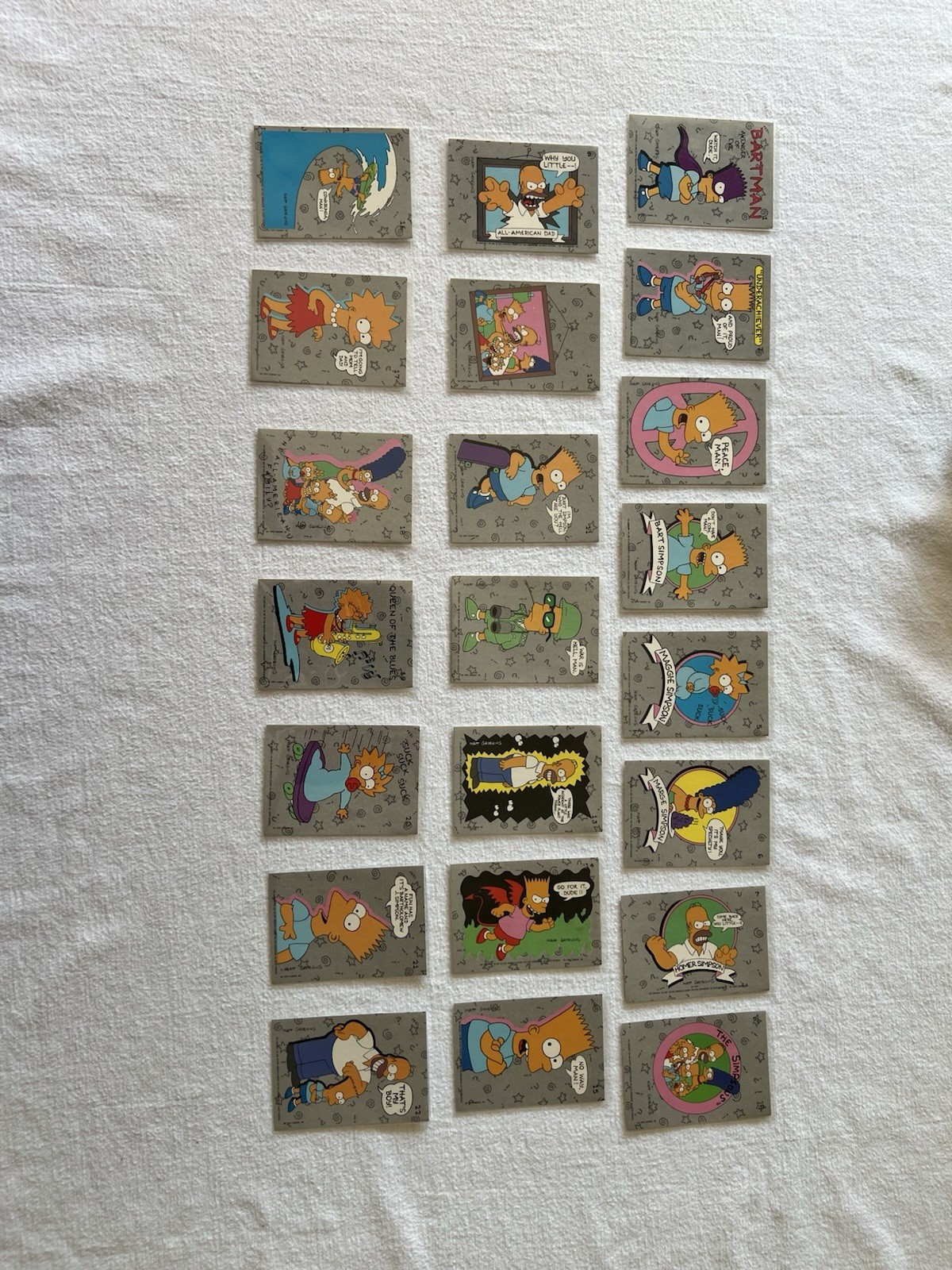 1990 Topps The Simpsons Complete Set 1-88 + Stickers 1-22 + 40 Card Puzzle