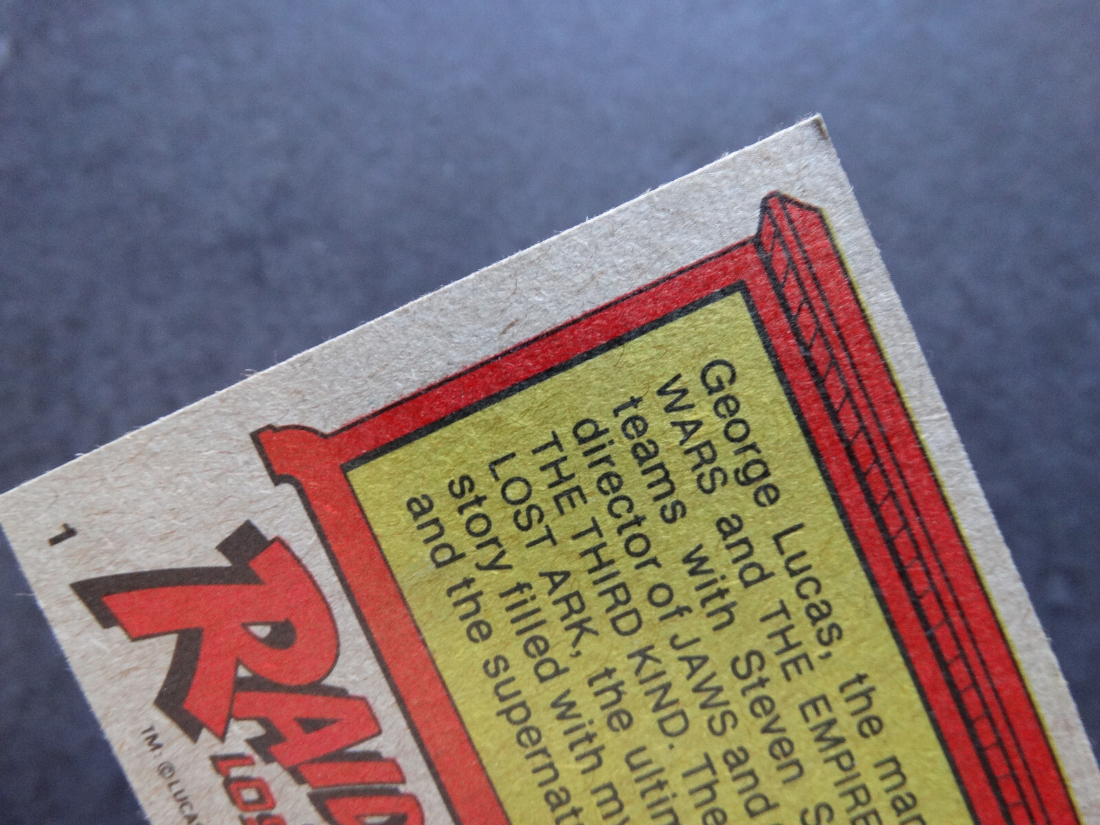 1981 Topps Raiders of the Lost Ark Trading Card Complete Your Set You Pick List 
