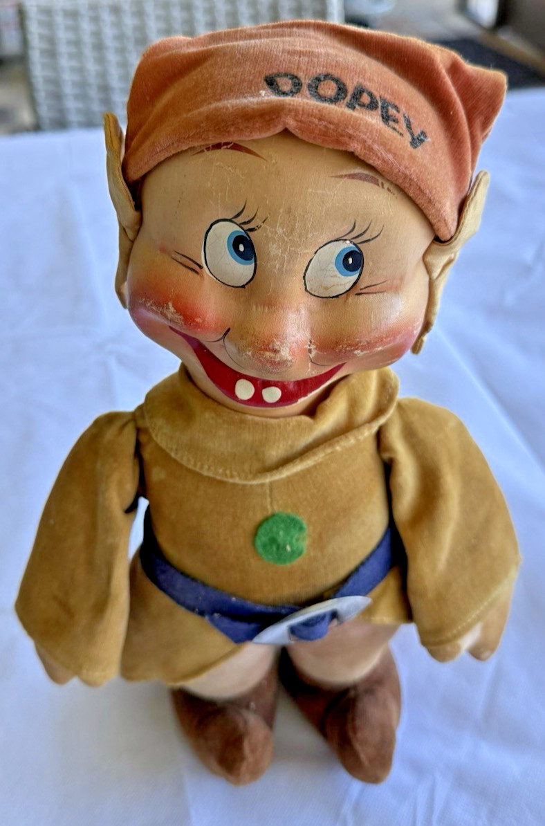 RARE 1938 Snow White & the 7 Dwarfs Knickerbocker Toy Company 12\
