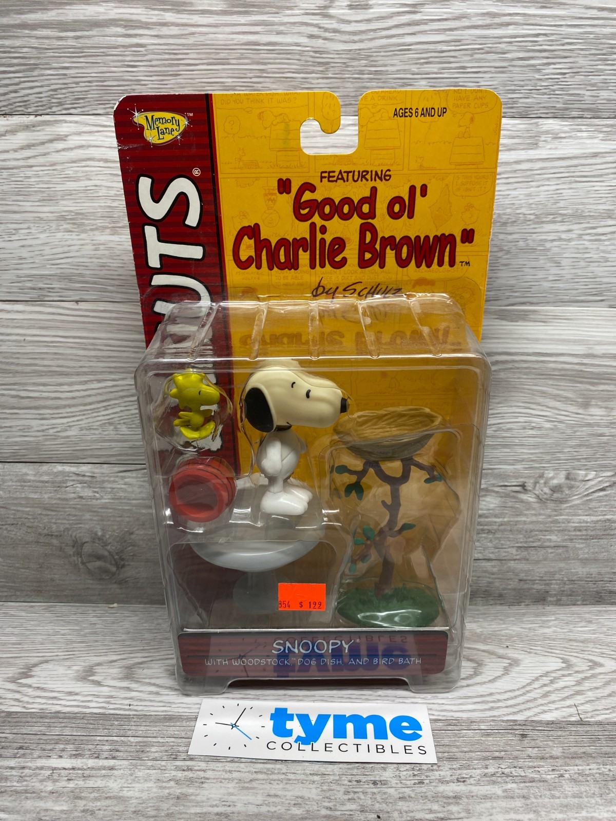 Memory Lane Peanuts Good Ol' Charlie Brown Snoopy Woodstock Bird Bath Figure
