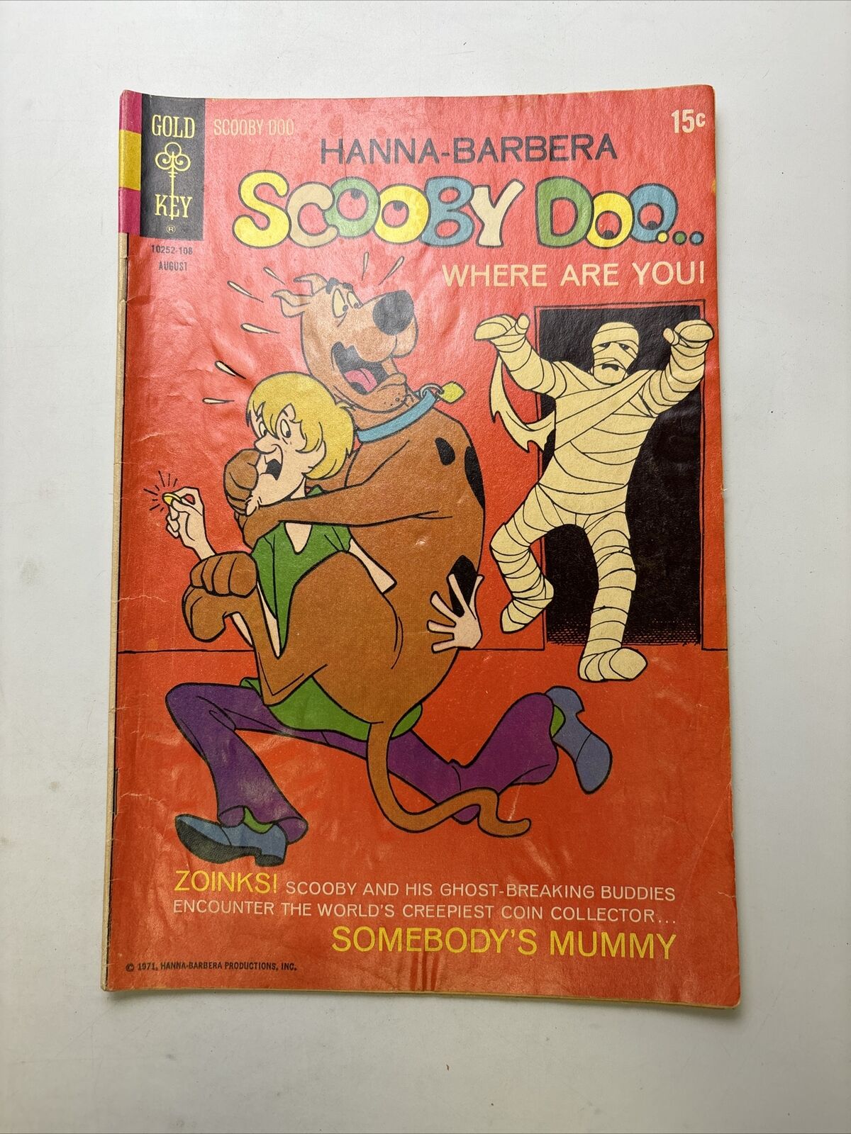 Scooby Doo.. Where Are You #7 Comic Book (Aug 1971, Gold Key)