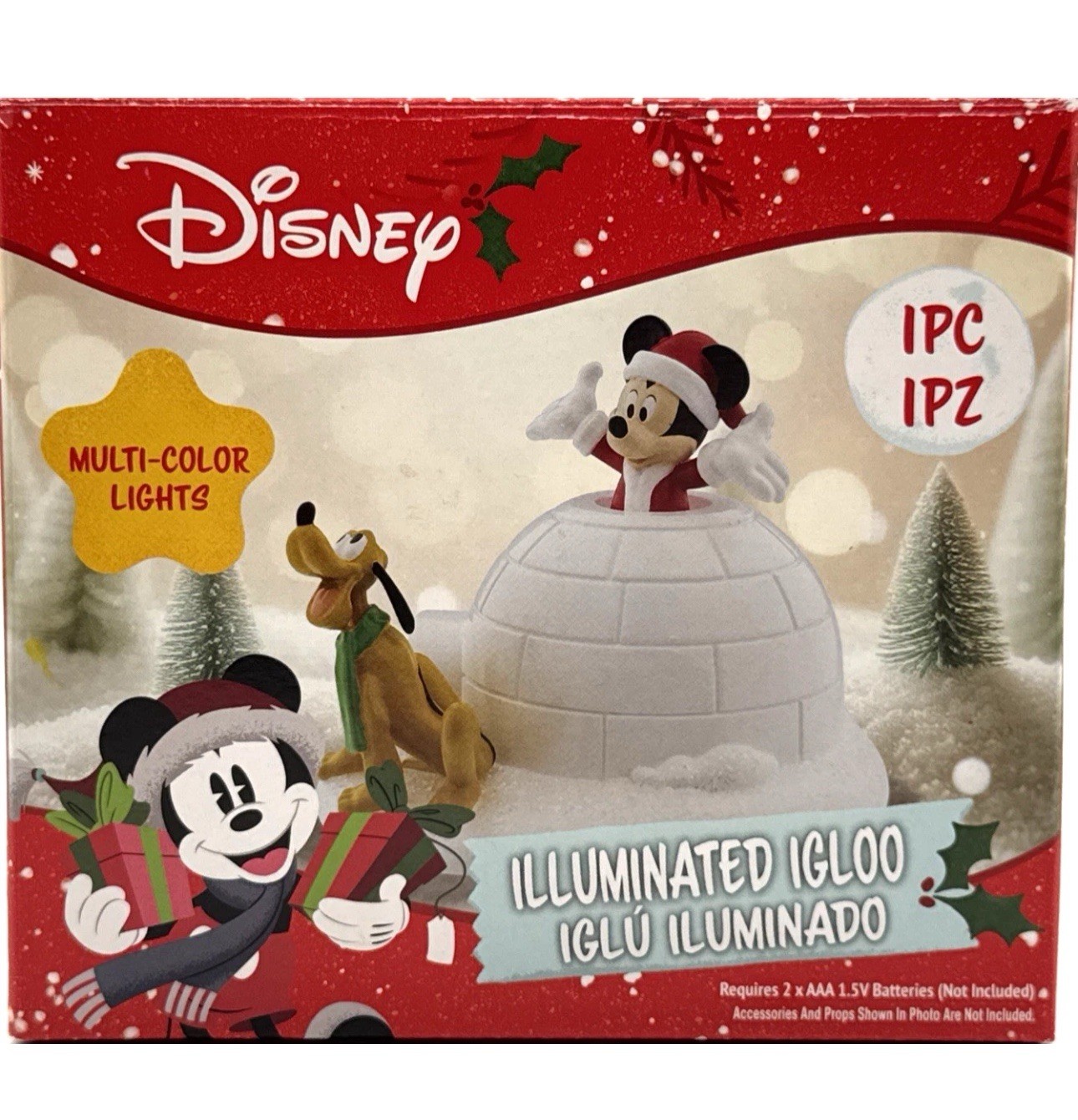 Disney Illuminated Igloo Christmas Village Building Lights Ruz Mickey Pluto Disney Illuminated Igloo Christmas Village Building Lights Ruz Mickey Pluto