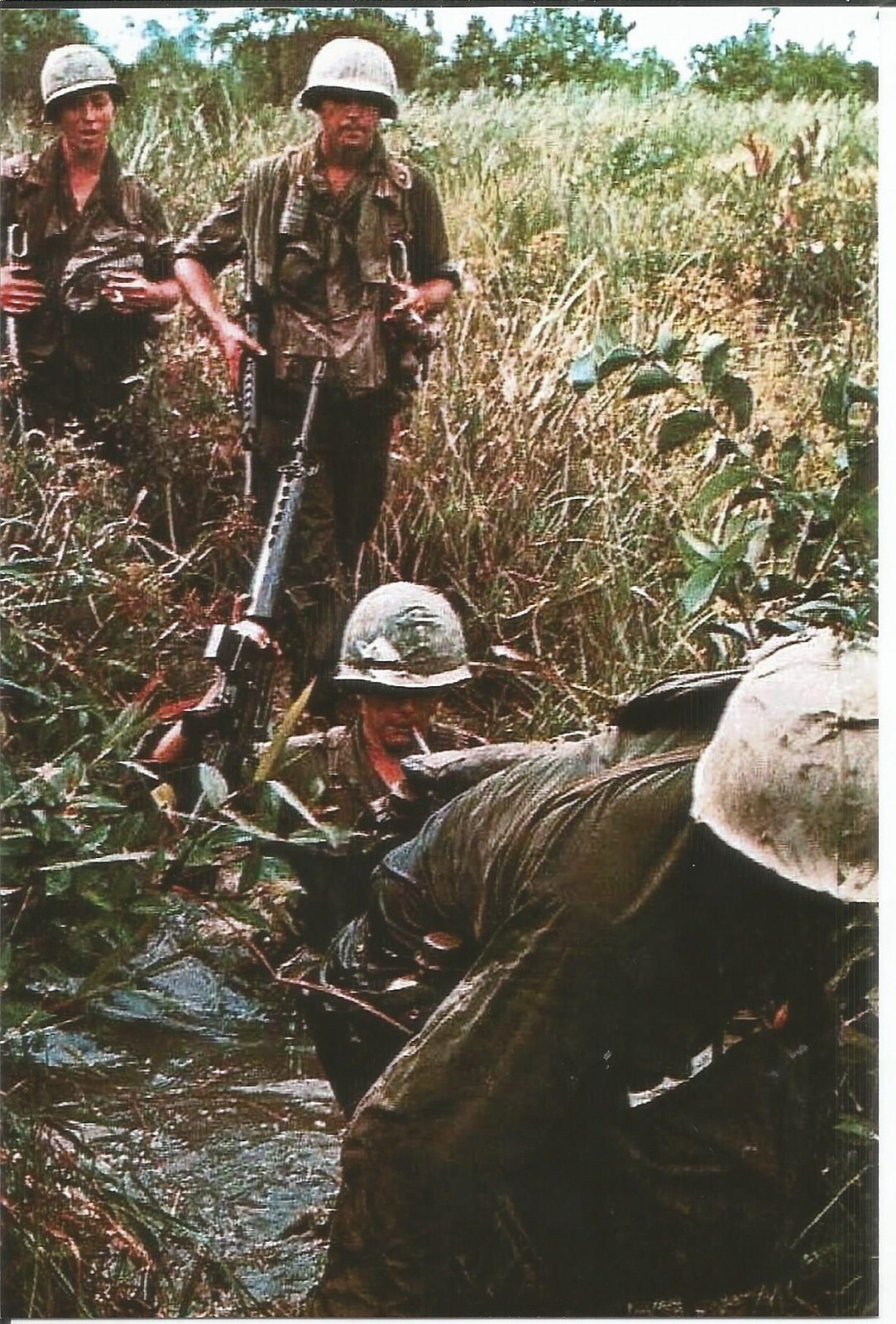 Vietnam War Photos -- US Soldiers In Water Vietnam War Photos -- US Soldiers In Water