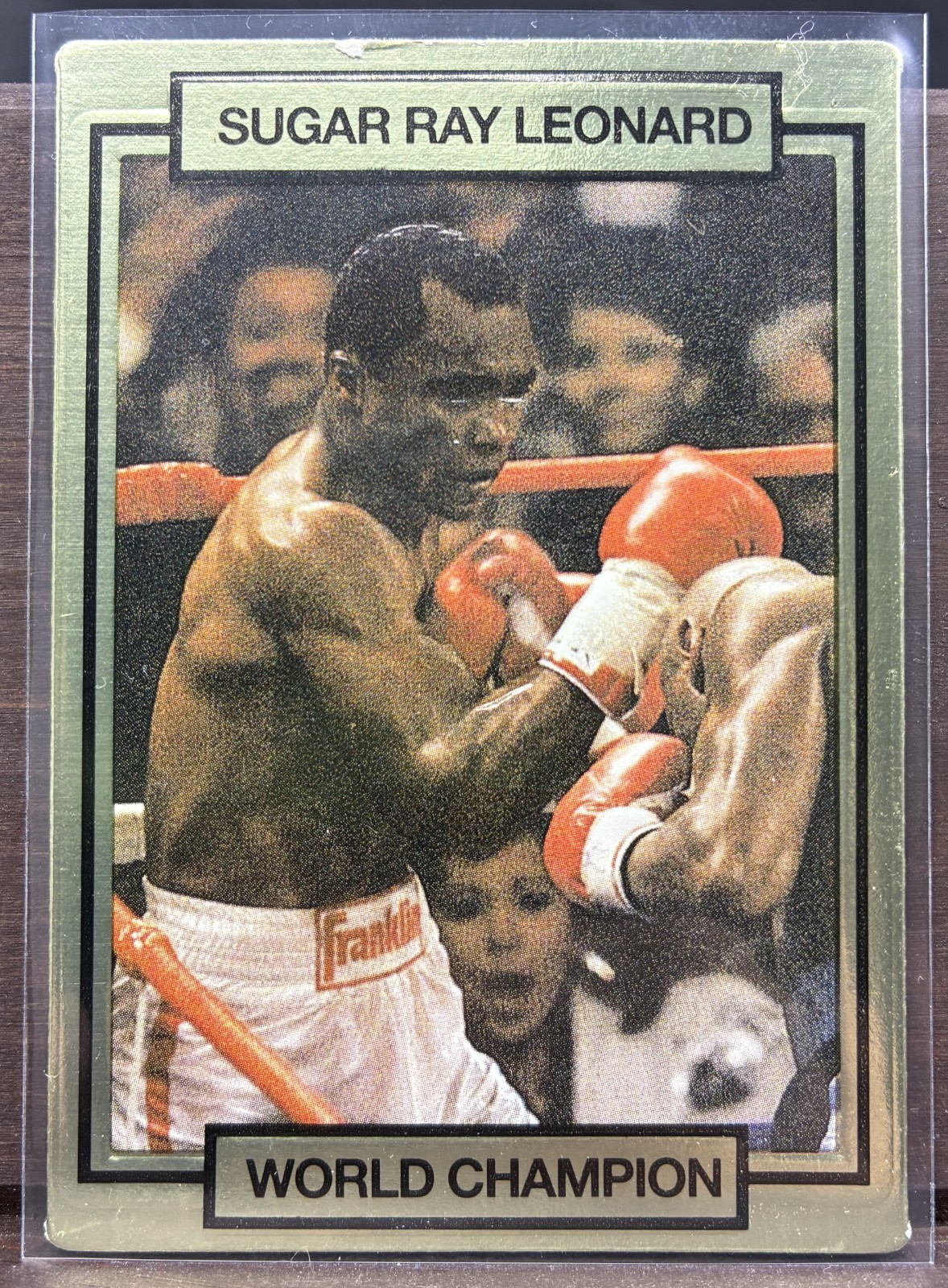 1990 Hi-Pro Sugar Ray Leonard World Champion Sample Card