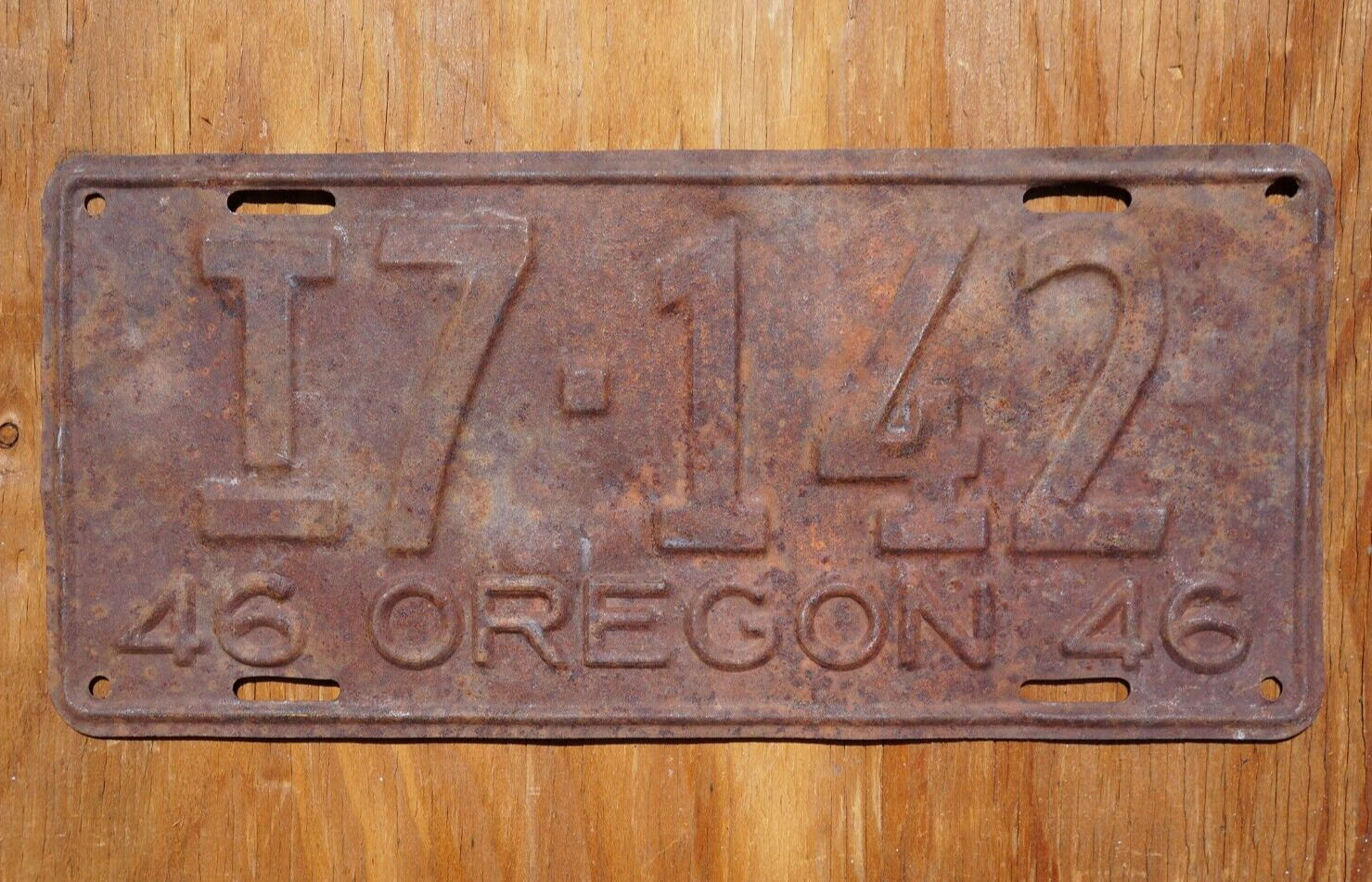 1946 Oregon TRUCK License Plate