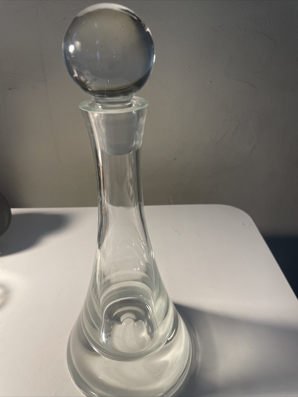 Studio Nova Crystal Glass Decanter Minaret Hand Blown Poland Star Trek