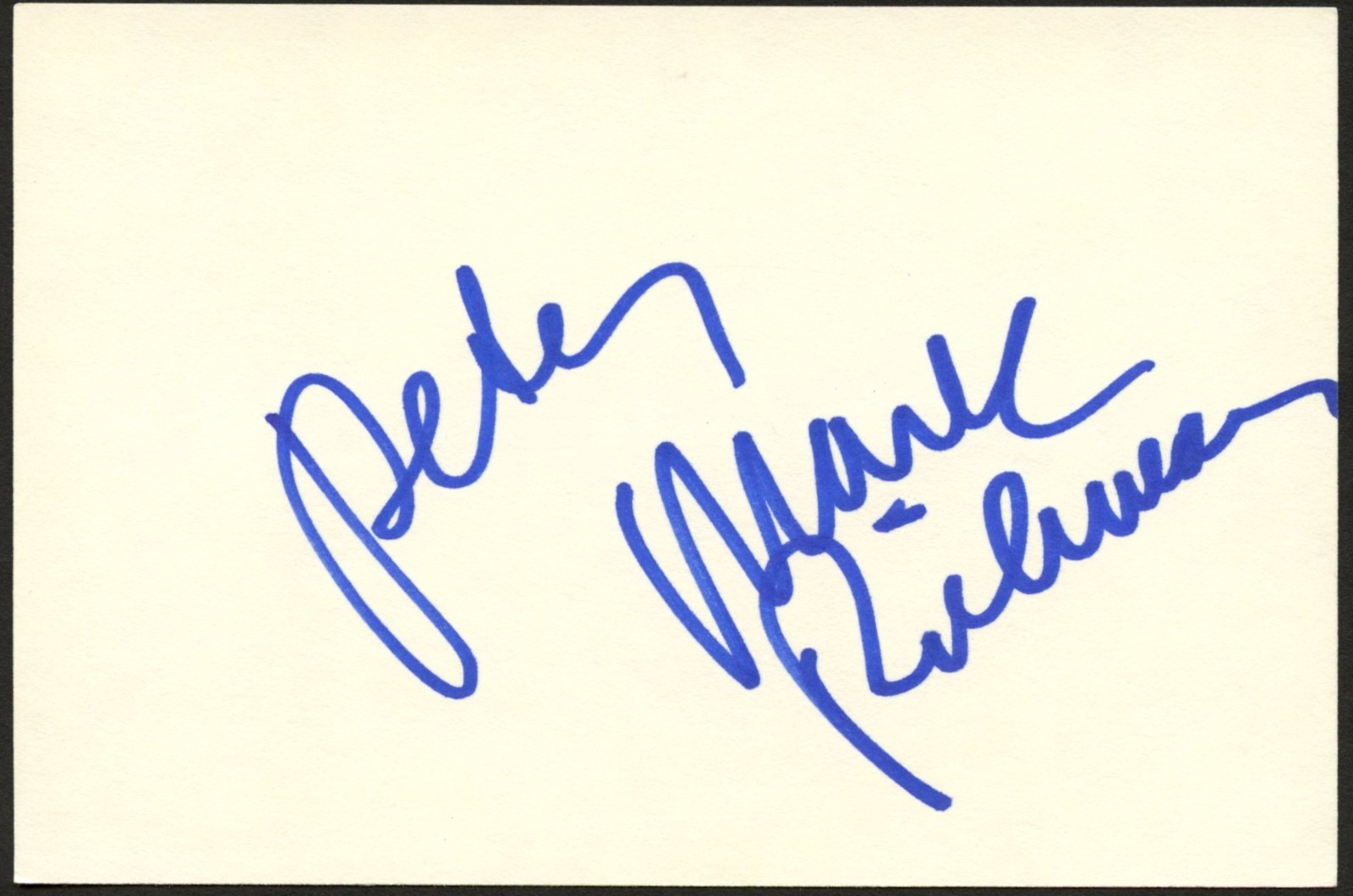Peter Mark Richman d2021 signed autograph 4x6 Cut Actor in Film & TV \'
