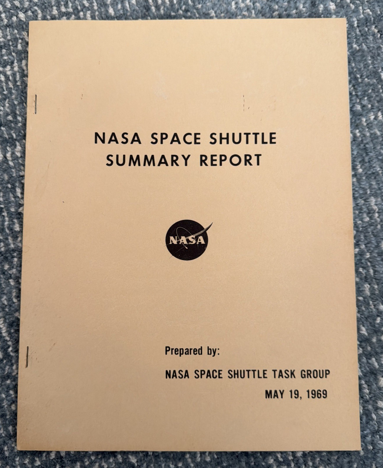 RARE May 19, 1969 NASA Space Shuttle Summary Report Task Group