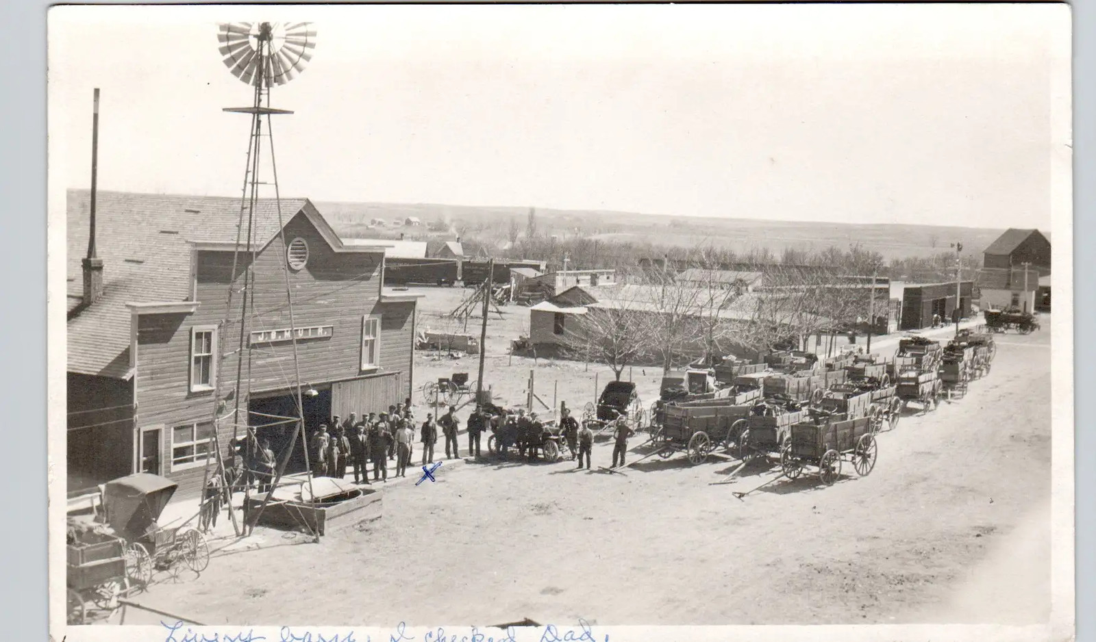 J.B. MUIR LIVERY STABLE logan ks real photo postcard rppc Kansas horse barn