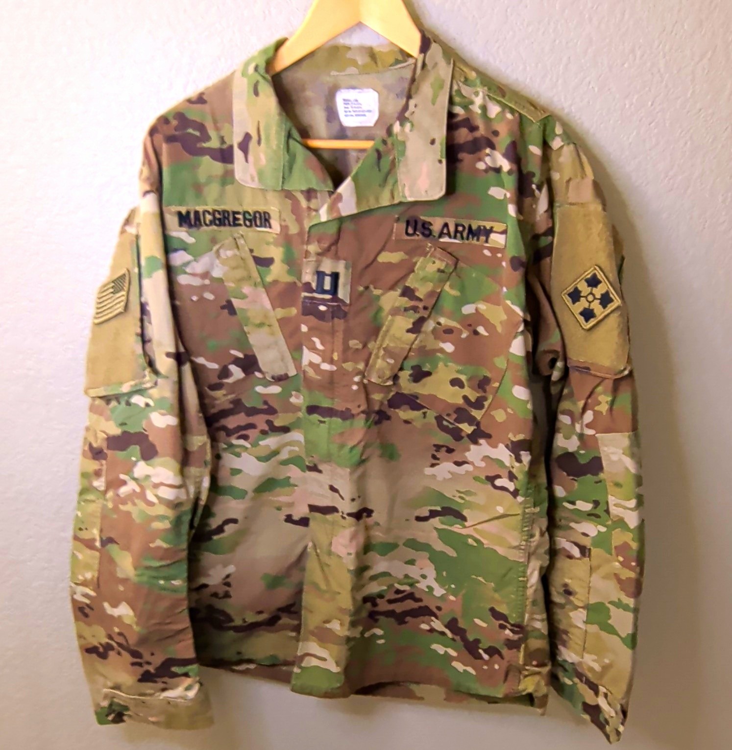 U.S. Army OCP Multicam Uniform Coat Medium-Long NSN 8415-01-623-5529