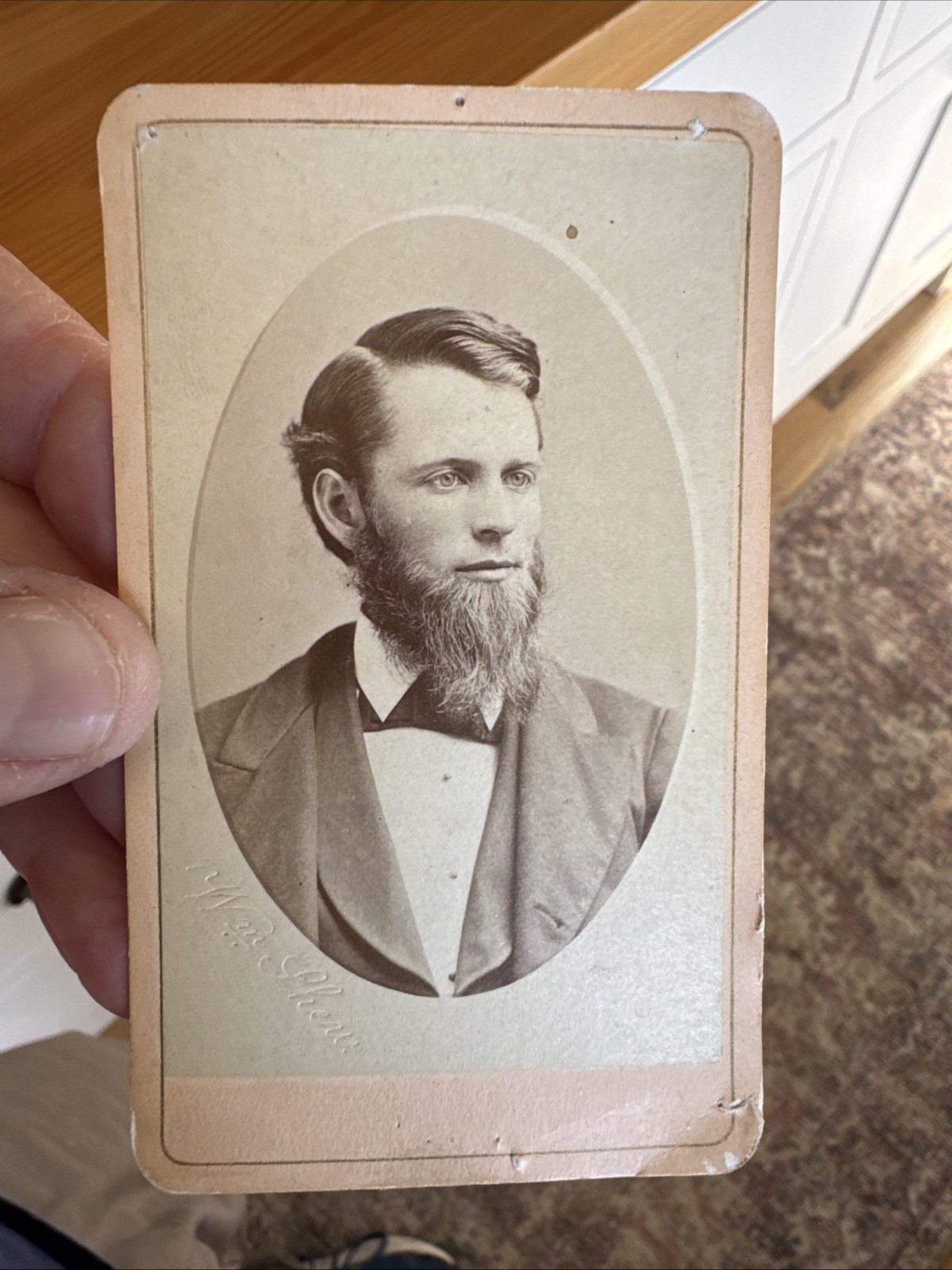1870s Shew San Francisco CA CDV Photo - Noted School Teacher Signed DT Fowler