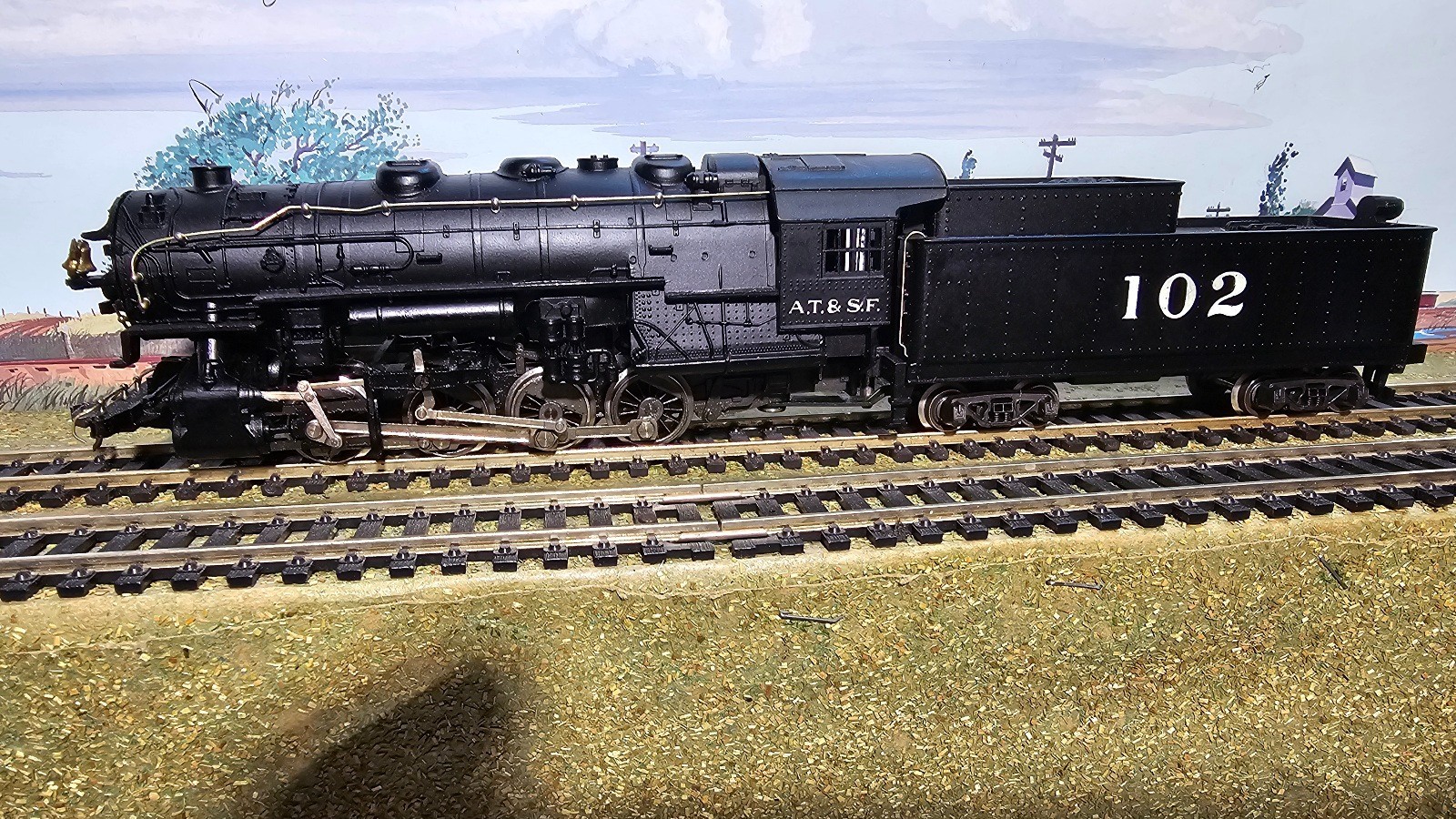 Rivarossi / AHM HO  0-8-0 Steam Locomotive and Tender #102