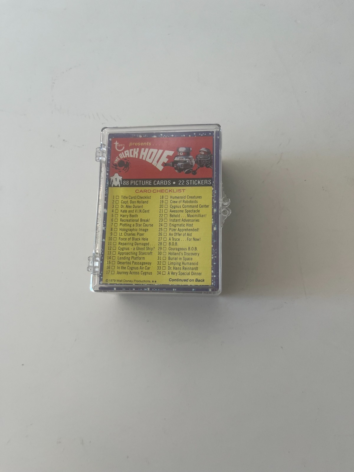 Vintage 1979 Topps The Black Hole Complete 1-88 Card Complete Set