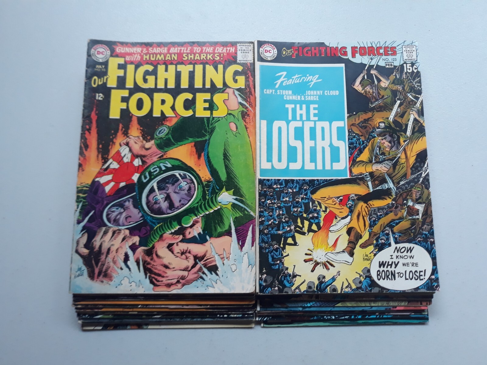 Our Fighting Forces DC Comics 93-181 Lot Of 28 Mid To Higher Grades Our Fighting Forces DC Comics 93-181 Lot Of 28 Mid To Higher Grades