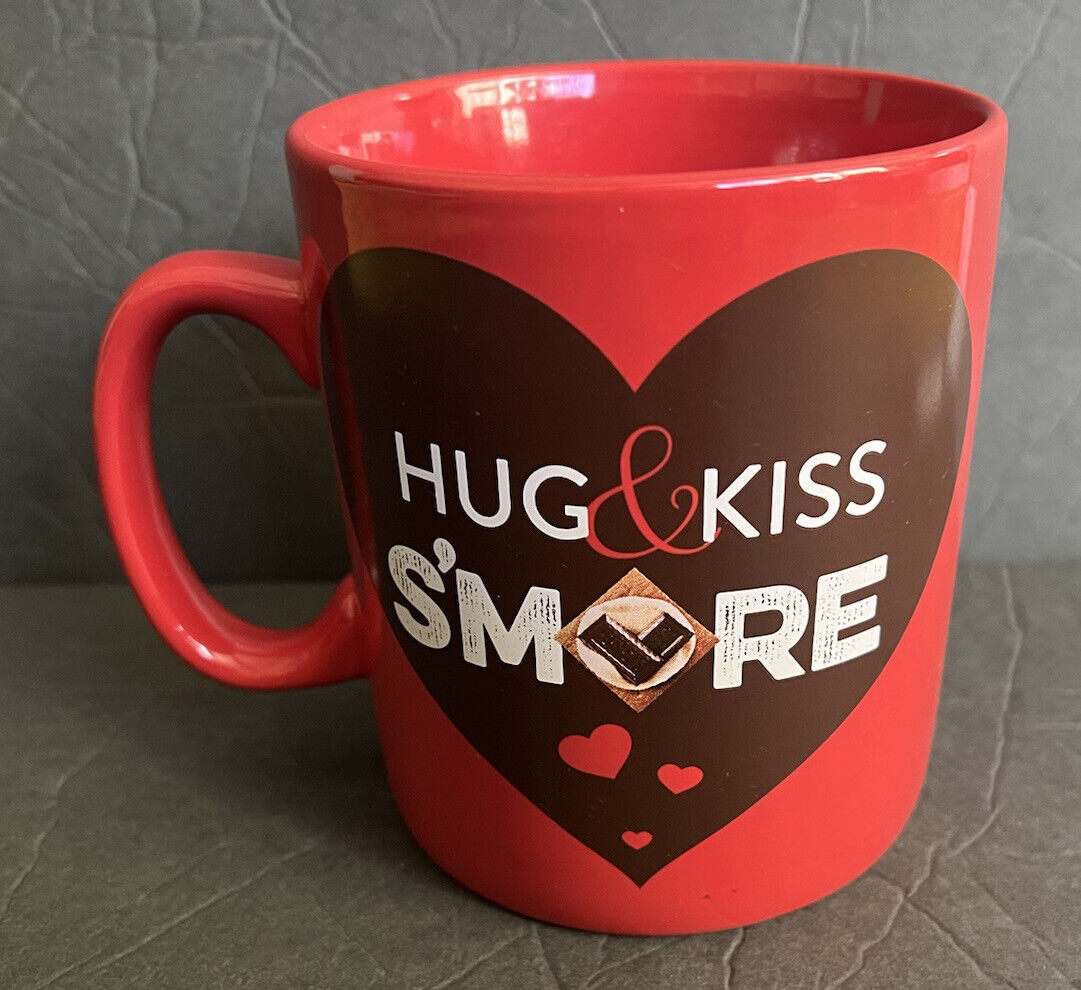Hershey\'s Hug and Kiss S\'more Red Coffee Hot Chocolate Mug Cup Large 28 oz Size
