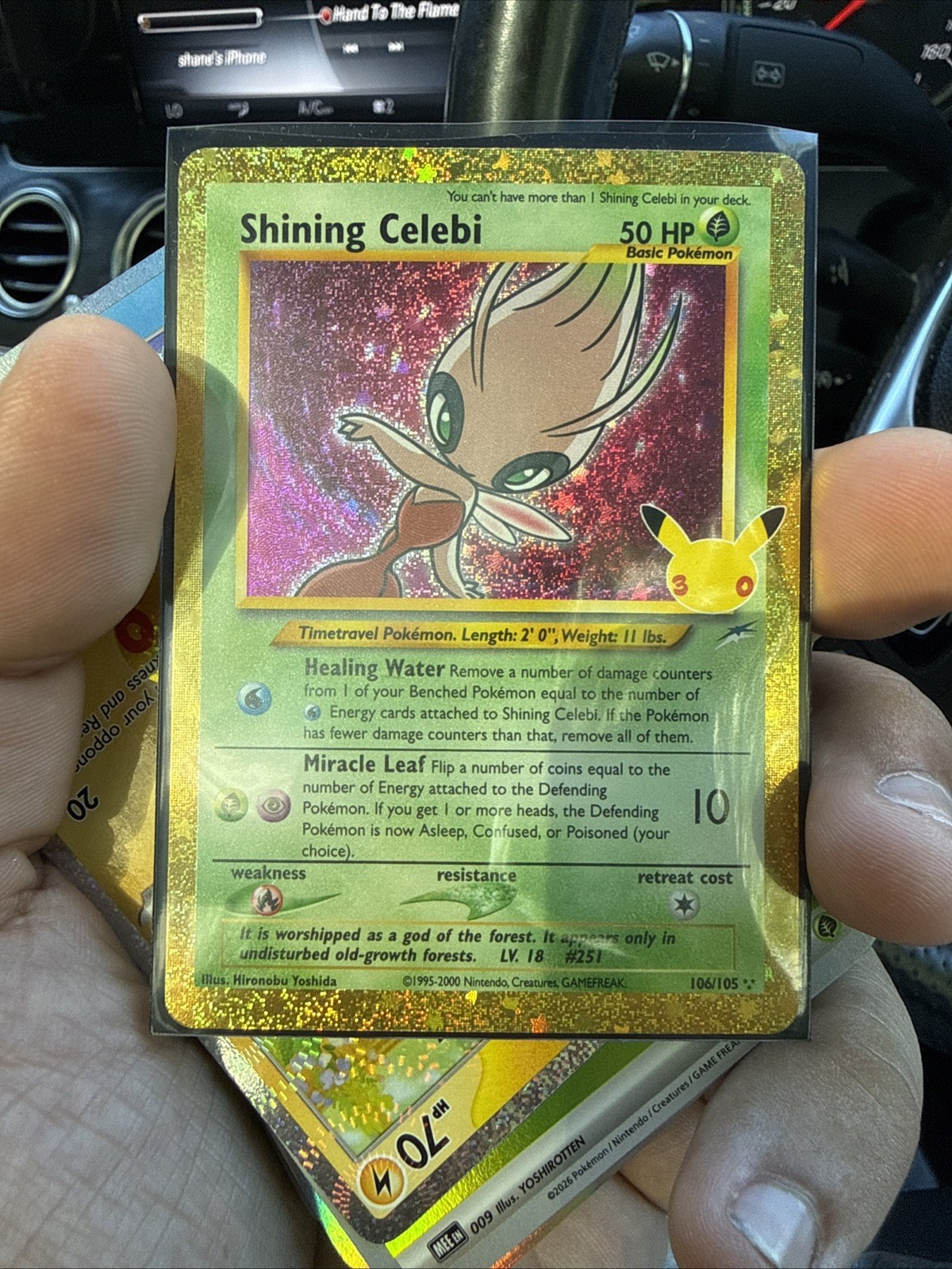 Pokémon TCG 30th anniversary Shining Celebi 106/105 classic collection English Pokémon TCG 30th anniversary Shining Celebi 106/105 classic collection English